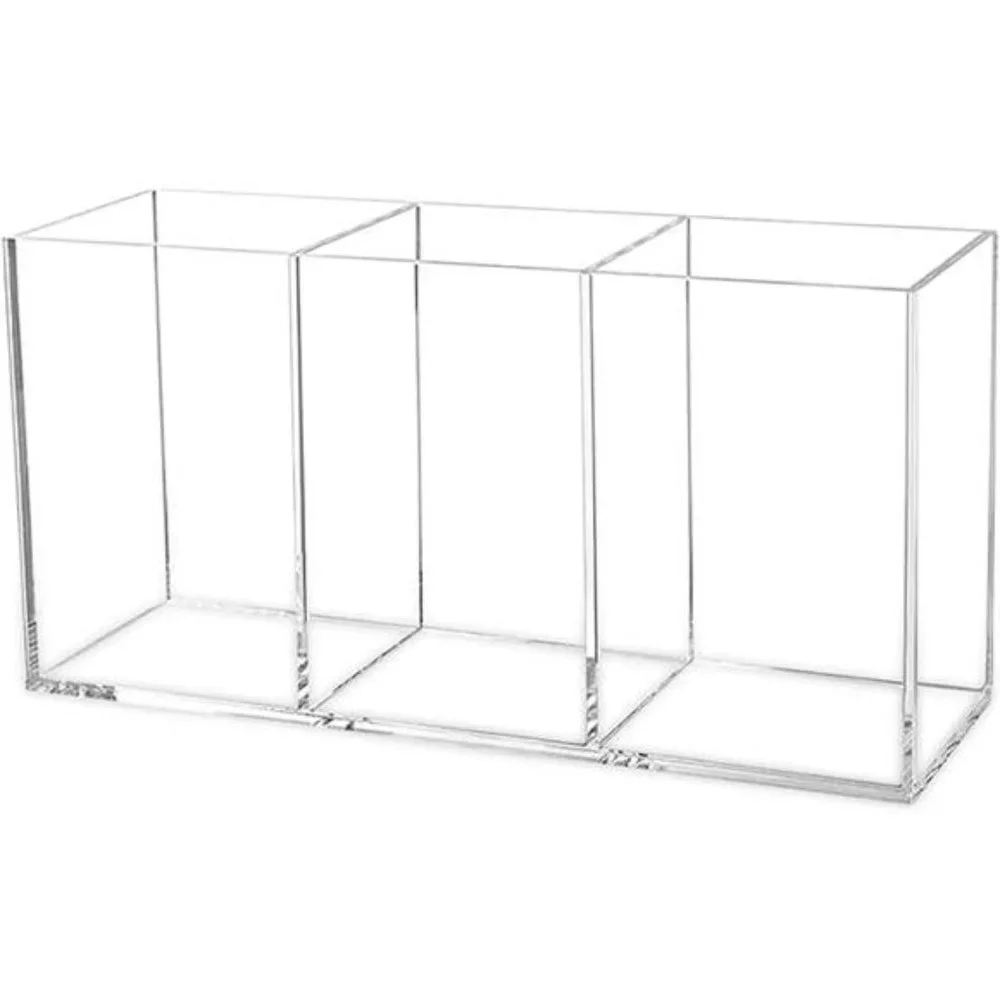 Clear Makeup Brush Organizer🌷🦋,Acrylic Cosmetic Brushes Storage Holder 🦋